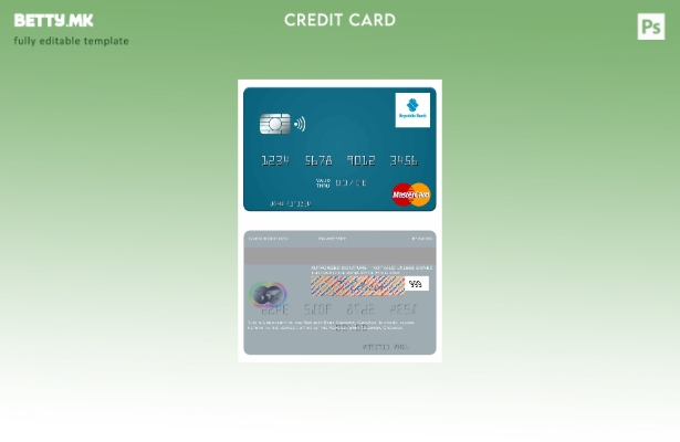 Модерен стил шаблон за мастер картички на Grenada Republic Bank Grenada